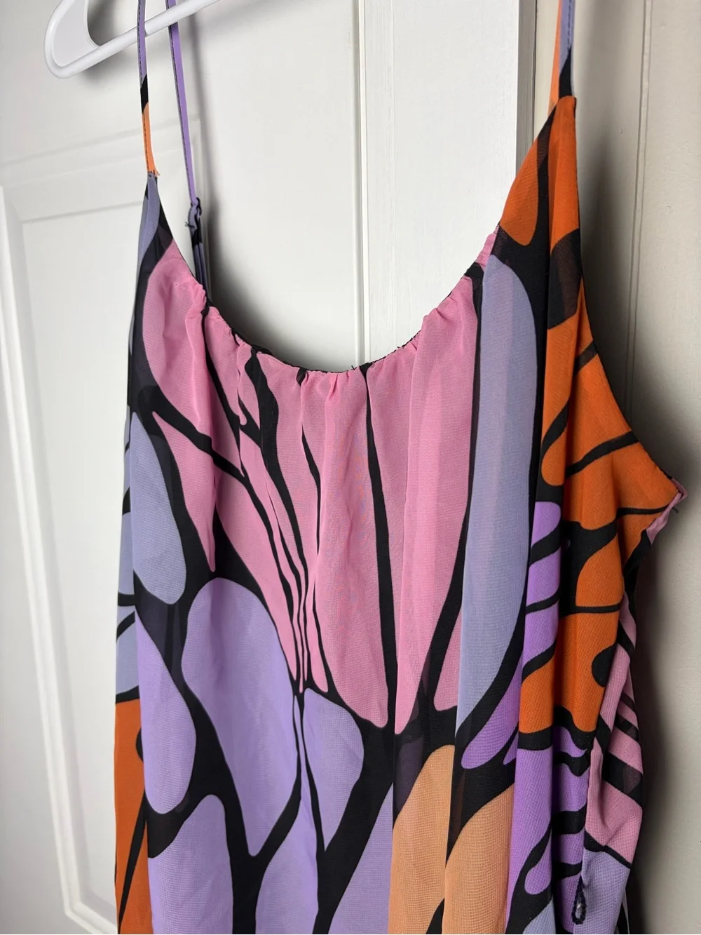 Sam Edelman Butterfly Trapeze Maxi Dress - Picture 6 of 13